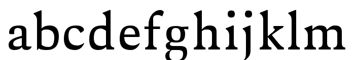 Aderes-Regular Font LOWERCASE