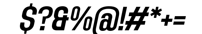 Adirek Sans Bold Italic Font OTHER CHARS
