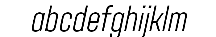 Adirek Sans ExtraLight Italic Font LOWERCASE