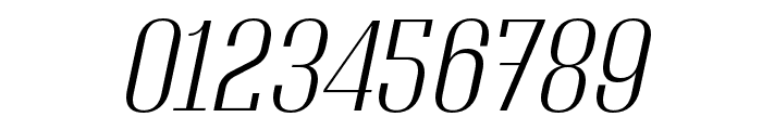 Adirek Serif ExtraLight Italic Font OTHER CHARS