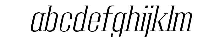 Adirek Serif ExtraLight Italic Font LOWERCASE