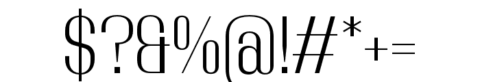 Adirek Serif ExtraLight Font OTHER CHARS