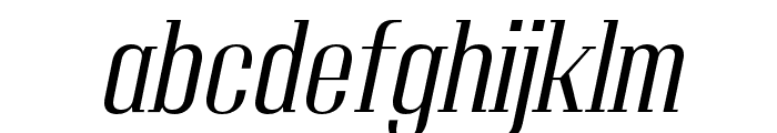 Adirek Serif Light Italic Font LOWERCASE