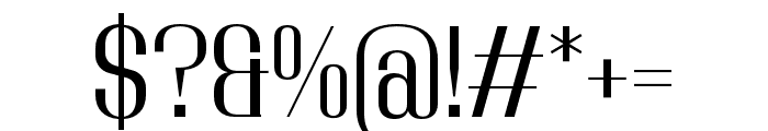 Adirek Serif Light Font OTHER CHARS