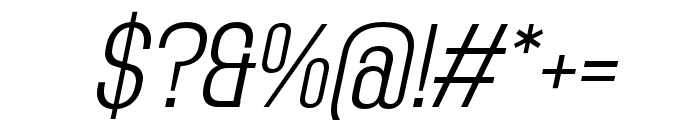 Adirek Slab ExtraLight Italic Font OTHER CHARS