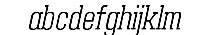 Adirek Slab ExtraLight Italic Font LOWERCASE