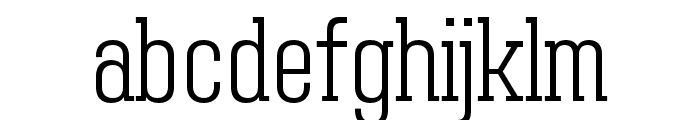 Adirek Slab ExtraLight Font LOWERCASE
