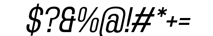Adirek Slab Light Italic Font OTHER CHARS