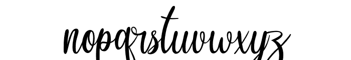 Adistha Font LOWERCASE