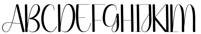 Adjective Font UPPERCASE