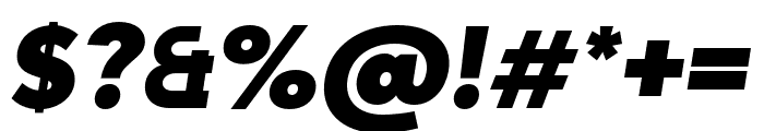 Adlinnaka Black Oblique Font OTHER CHARS