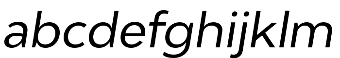 Adlinnaka Regular Oblique Font LOWERCASE