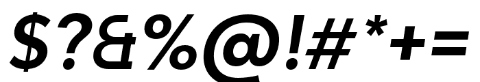 Adlinnaka Semi Bold Oblique Font OTHER CHARS