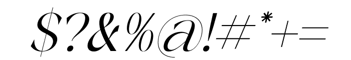 Adogare Italic Font OTHER CHARS