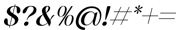 Adoha Italic Font OTHER CHARS