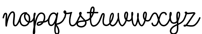 Adorable Notebook Regular Font LOWERCASE