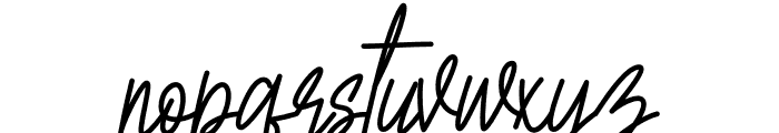 Adorable Signature Font LOWERCASE