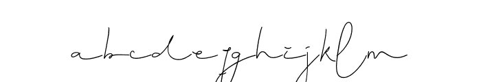 Adorasi-Signature Font LOWERCASE