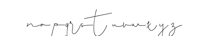 Adorasi-Signature Font LOWERCASE