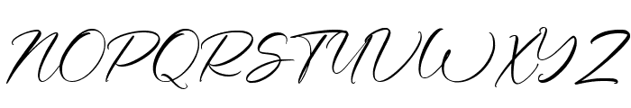 Adore Story Signature Regular Font UPPERCASE