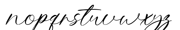 Adore Story Signature Regular Font LOWERCASE