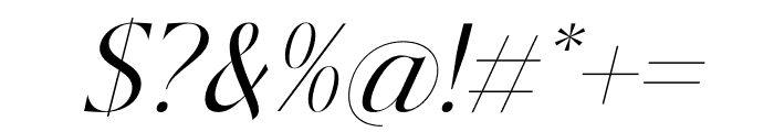 Adoretta Holland Serif Italic Font OTHER CHARS