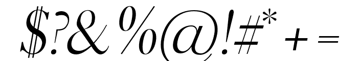 Adren-Book Italic Font OTHER CHARS