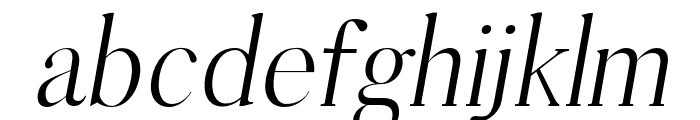 Adren-Book Italic Font LOWERCASE