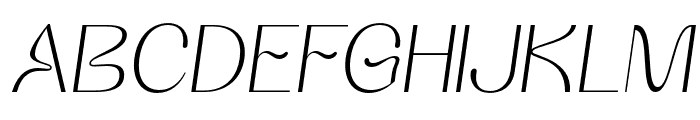 AdrianaGabrielle-RegIta Font UPPERCASE