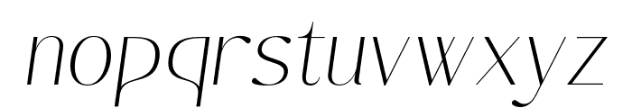 AdrianaGabrielle-RegIta Font LOWERCASE