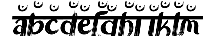 Advait Five Font LOWERCASE