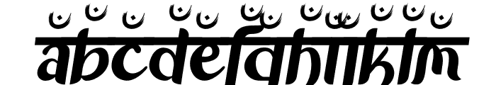 Advait Three Font LOWERCASE