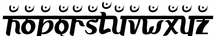 Advait Three Font LOWERCASE