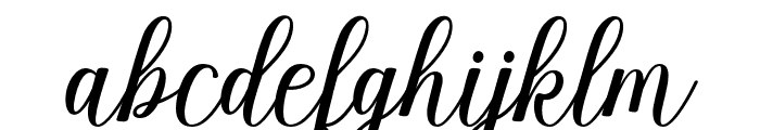 AdventinaScript Font LOWERCASE