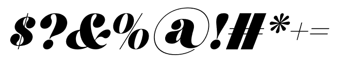 Aelica Italic Font OTHER CHARS