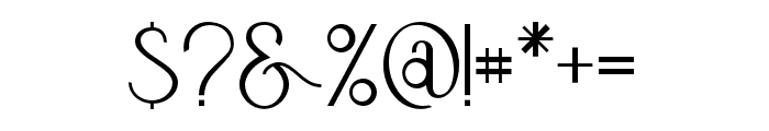 Aerialchain-Regular Font OTHER CHARS