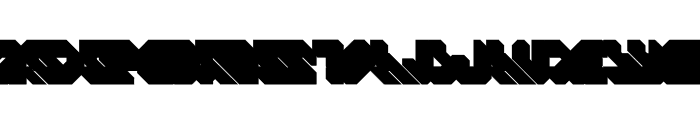Aero Flux Extruded Font UPPERCASE
