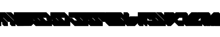 Aero Flux Extruded Font LOWERCASE