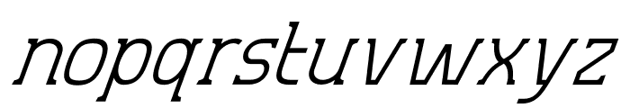 Aero Sans Light Slant Font LOWERCASE