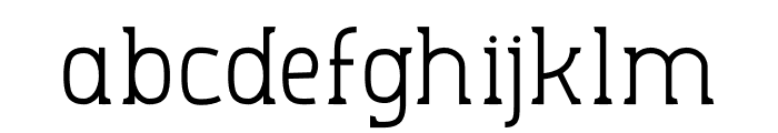 Aero Sans Light Font LOWERCASE