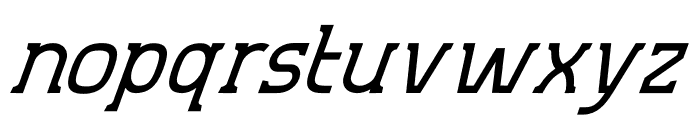 Aero Sans Regular Slant Font LOWERCASE