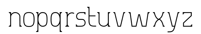 Aero Sans Thin Font LOWERCASE