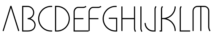 Aero Font UPPERCASE