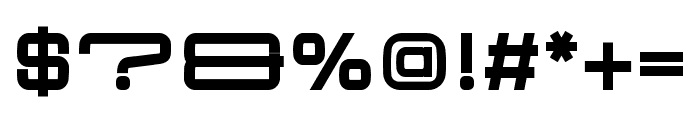 Aerodome Bold ExtraWide Font OTHER CHARS