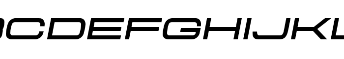 Aerodome Bold Oblique ExtraWide Font UPPERCASE
