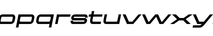 Aerodome Bold Oblique Wide Font LOWERCASE