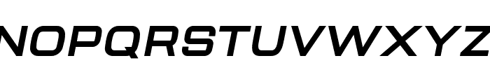 Aerodome Bold Oblique Font UPPERCASE