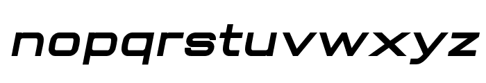 Aerodome Bold Oblique Font LOWERCASE