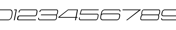Aerodome Light Obliq ExtraWide Font OTHER CHARS
