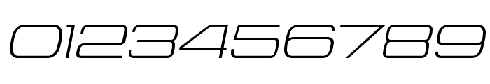 Aerodome Light Oblique Wide Font OTHER CHARS